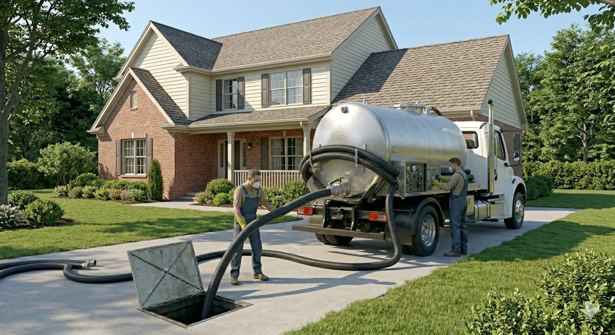 Idaho septic tank pumping service truck